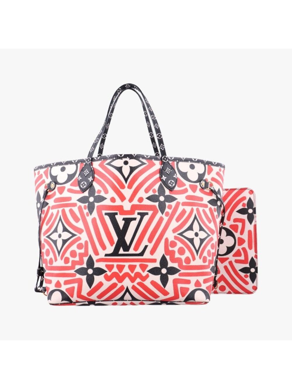 Louis Vuitton Neverfull MM Cream Rouge Monogram Giant Canvas